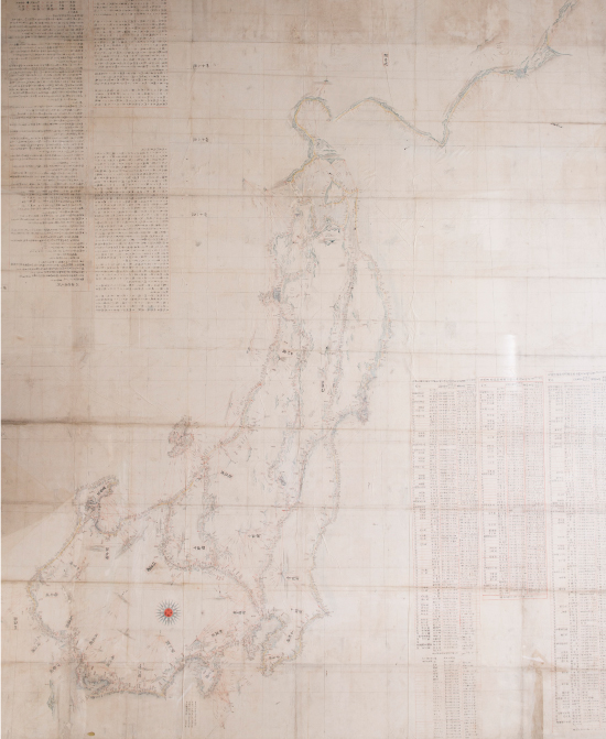 伊能忠敬(勘解)関東・東北・北陸謹図 江戸時代後期(1804年)